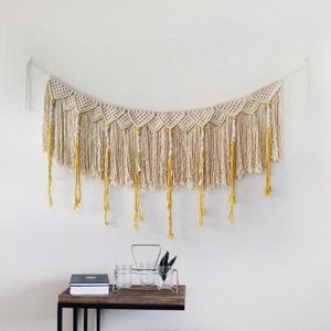 Tapestries الحرف اليدوية الزفاف الديكور الخلفية النسيج يدوية المنسوجة الجدار البوهيمي السجاد الشمال