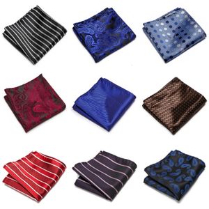 Handkerchiefs Pocket Square Handkerchief Men Nice Handmade Woven 100% Silk Printed hombre Light Blue Shirt Accessories 230717