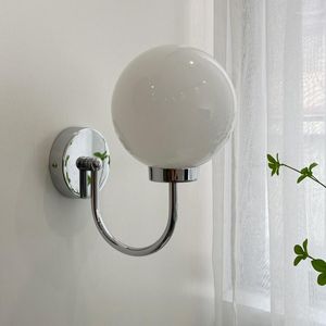 Wall Lamp Minimalist Designer Glass Decorative For Living Room Bedroom Decor Sconces Luxury Vintage Corridor Bedside Lighting