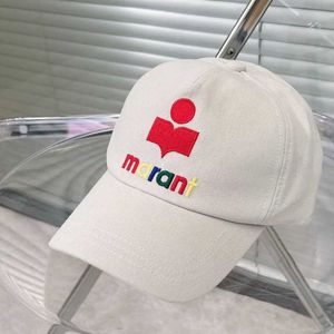 Ball Hat Ladies Men's Casquette Fashion Baseball Cap Red Canvas Designer Hat Visir med kalvskinn patch bomullsfodrad cappello mjuk lyx maranthatt