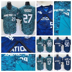 Custom 2023 All-Star Jersey sędzia Soto Castellanos de la Cruz Ronald Acuna Jr. Riley Rodriguez Bregman Betts Luis Robert Jr. Jose Ramirez Guerrero Jr Baseball Jerseys