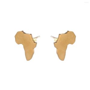Серьги -серьги африканская карта свадьба для женщин девочки розовое золото серебряное цвет из нержавеющей стали Африканские украшения
