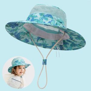 Berets Kleinkind Eimer Hut Solide Kappe Jungen Baby Sonne Kinder Strand Hüte Breiter Krempe Outdoor Spielen Für Jungen Und Mädchen