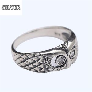 Vintage 925 Silver Mini Owl Rings Chic Women Rings US Ring Size 6 7 8 9 10 for Women Mother's Day Gift Jewelry221b