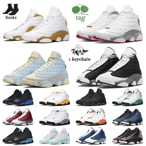 NIKE Air Jordan 13 Retro Jordan 13s Donna Uomo Scarpe da basket Pied de poule Singles Day Black Cat Hyper Royal Court Purple Flint Scarpe da ginnastica Bred Sneakers