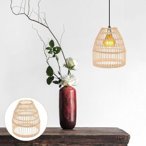 Pendant Lamps Lamp Accessories Ceiling Woven Cover Home Hanging Lampshade Rustic Light Chinese Style Covers Weaving