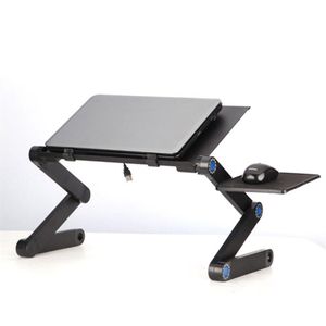 Aluminium Alloy Laptop Desk Folding Portable Table Notebook Stand Bed Sofa Tray Book Holder Tablet PC Stands2378