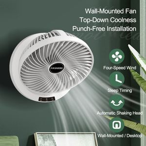 FANS Masaüstü Fan Katlama Kafası Elektrikli Fan Şarj Edilebilir Taşınabilir Fan Mini Düşük Gürültü Güçlü Rüzgar 3 Hızlı Tablo Duvar Fan 230717