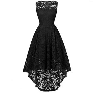 Abiti casual Lady Women Lace Sleeveless Midi Dress Ladies Cocktail Evening Party Formal Paillettes