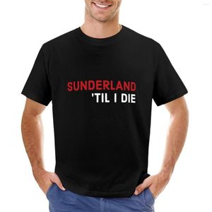 Erkek Polos Sunderland Till Die | Safc Fan T-Shirt Siyah Tişört Hızlı kurutma Kısa Kollu Erkekler Grafik Gömlekler