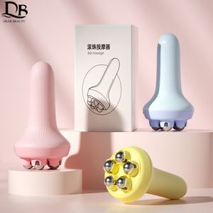 Other Massage Items 5-Bead Face Massager 3D Face Roller 360 Rotate Thin Face Full Body Shape Massager Lifting Wrinkle Remover Massage Tool 230718