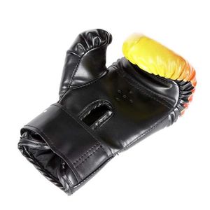 Protective Gear Dzieci Rękawiczki bokserskie unisex pu ogień płomień drukowany mecz ręczny obrońca fitness Sanda Sportswear Entertainment HKD230719