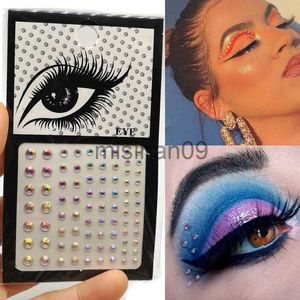 Other Makeup 1PCS Eyes Gems Self Adhesive Lashed Sparkly Crystal Eyeliner Sticker Transfer Face Makeup Rhinestones Art Tattoos J230718