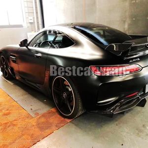Silk Satin Black Vinyl wrap FOR Whole Car Wrap with air Bubble vehicle wrap covering film With Low tack glue 3M quality 1 52x277o