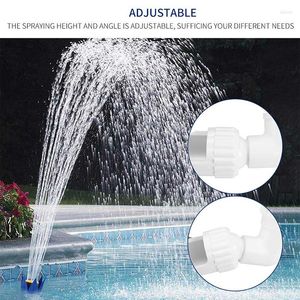 Garden Decorations Swimming Pool Accessories Lotus Head Fountain Pond Nozzles Adjustable Waterfall Sprayers Flowers Water Jet