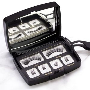 False Eyelashes Selling Magnet Four Small Stork Eye lashs Acrylic Set with Tweezers Cosmetic Gift for Girl or Women 230617