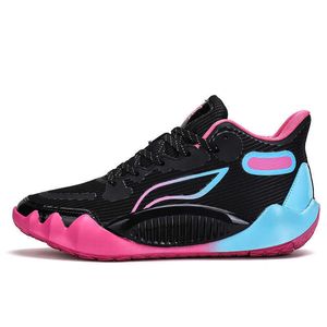 2023 New Style Basketball Shoes Womens Mens Breathable Sneakers Mid Top Youth Sports Shoes Size 36-45 Black Orange Pink White