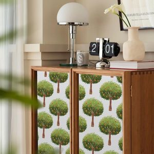 Wallpapers Fruit Tree Self Adhesive Wallpaper Watercolor Removable Peel And Stick For Bedroom Cabinet Wall Decor Stickers