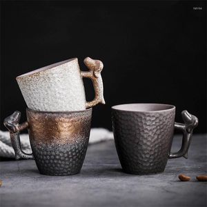 Muggar 85 ml liten kapacitet kreativ keramisk kaffemugg med söt hund design handtag espresso latte kopp te mjölk dryckware