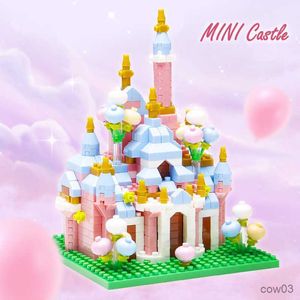 Blöcke Mini Castle Bausteine Märchenschloss Kirche Mikroblöcke DIY Spielzeug Ziegel Bauspielzeug für Mädchen Geburtstagsgeschenk R230718