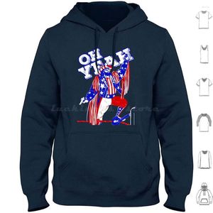 Men's Hoodies America Długie rękaw Savage Wrestling 80s 90s 90s kawa w wielkim czasie plon 4 lipca