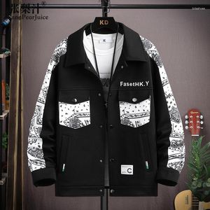 Mäns jackor Hip Jacket och kvinnors lösa avslappnade high street plus size rockar män kläder ropa de hombre masculino