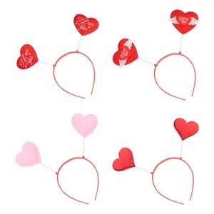 Bandanas 4PCS Valentines Day Heart Headband Shaped Hair Accessoires For Year Wedding Birthday Party Gift