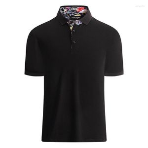 Polos masculinos 2023 Senior Fashion Shirt Non-iron Business S de manga comprida S Na Europa e nos Estados Unidos