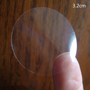 1500pcs lot 3 2cm 1 3'' Diameter Round Blank Labels Sticker Circle PVC Sealing Label Clear Round Stickers Transparent Se185U