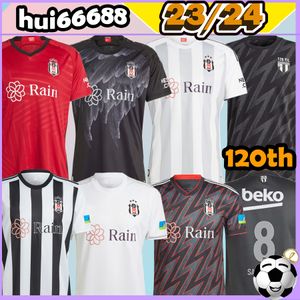 2023 BESIKTAS 120. koszulki piłkarskie 120. lata Karaman Aboubakar Larin Vida Rosier Montero Souza Nkoudou Salih Ucan Hutchinson Ghezzal Home Away Football Shirt