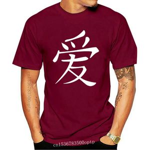 Amor tamanhos de camisa de símbolo de personagem chinês