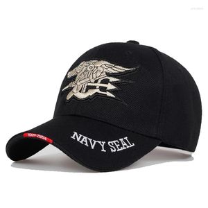 Bollmössor Mens US Navy Baseball Cap Seals Tactical Army Hat Trucker Gorras Snapback för vuxen