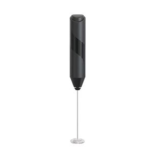 Electric Milk Frother Handheld, Battery Operated Whisk Beater Foam Maker For Coffee, Cappuccino, Latte, Frappe, Matcha, Hot Chocolate,Mini Drink Mixer (Black)