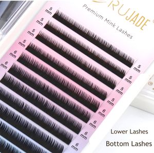 つるまつげrujade bottom lower lower lashes 5mm 6mm 7mm 8mmショートサイズ自然のまつげ延長230617