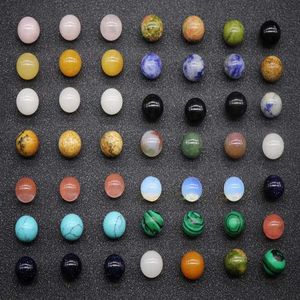 20Pcs Loose Stone Beads 8mm 10mm 12mm Round Semi Precious Natural Gemstone Quartz Mixed colors for Jewelry Making184M