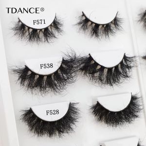 Falsche Wimpern TDANCE 3D Flauschige Wimpern aus echtem Nerzhaar, kurz, unordentlich, wispy, natürlich, 13 mm, 20 mm, handgefertigte Streifenwimpern, Make-up-Wimpern, 230617