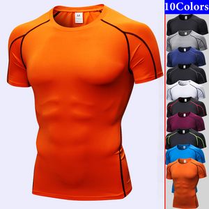 Neue Männer Kompression Shirts Fitness Enge Shirts Fashion T-shirts Atmungsaktive Workout Shirt Cool Unter Baselayer Sport Shirt Workout S