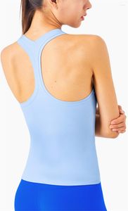 アクティブシャツヨガタンクトップ女性夏夏の高速乾燥厚い素材のノースリーブルーズスポーツジムワークアウトランニング