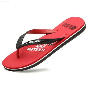 Slippers 2022 New Summer Flip Flops Men's Korean Version Of The Trend Non-slip Clip-on Outdoor Leisure Beach Sandals Slippers For Men L230718
