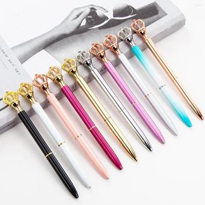 20pcs/set carina kawai di cancelleria di cartone animato dream crown ballpoint metal model di compleanno in metallo