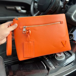 Designers Classic Iv Men Clutch Bags Handbags France Brand 5A Quality Genuine Leather Envelope Bags Fashion Old Flower Cowhide Bag Luxury Designer Women Bag 30CM