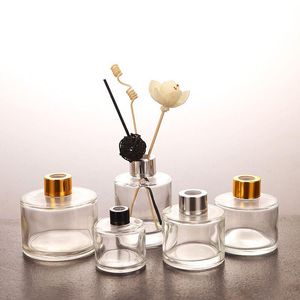 50 ml, 100 ml, 150 ml, 200 ml, klare, leere Raumaroma-Reed-Diffusor-Glasflaschen, rund, luxuriös, 100 ml, Versand per UPS/Ocean Express Lakpn