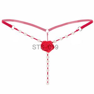 Kısa Külot Diğer Külotlar Kadın Çiçek Çiçek İnci G String Seksi Tangat Temptation Pantation Panties bayanlar Düşük bel iç çamaşırı beadstanga masajı Dessous elastik tangas x0719