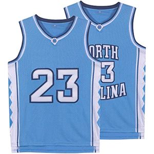 Outdoor TShirts Men's MJ College Basketball Jersey North Carolina Embroidered Mesh Performance Fast Drying Basketball Jersey 230717