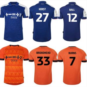 2023-24 Koszulki piłkarskie Ipswich Town Burns #27 Burns #7 Broadhead #33 Luongo #25 Ball 12 Chaplin #10 23 24 Domowe koszulki piłkarskie