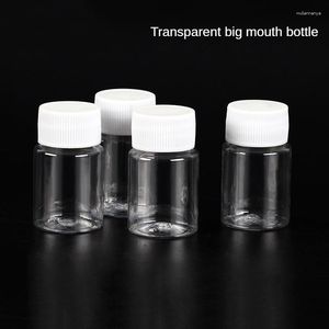 Aufbewahrungsflaschen aus Kunststoff, PET, transparent, leere Flasche, Hautpflegeprodukte, geteilt, versiegelt, fester Pulverbehälter, 15 ml, 30 ml