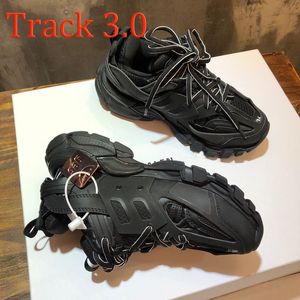 Luxusmarke Designer Männer Frauen Freizeitschuhe Track 3 3.0 Triple Black Sneakers Tess.s. Gomma Leder-Trainer-Nylon-bedruckte Plateau-Sneaker