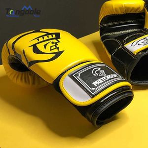 Koruyucu Dişli Pretorian Kadınlar/Erkekler Boks Eldivenleri Deri MMA Muay Thai De Luva Mitts Sanda Equenments8 10 12 14 16oz HKD230718