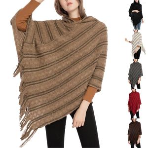 Halsdukar kvinnors imitation tassel stickad sjal höstchiffong med knapp balett wrap cardigan för kvinnliga kappor