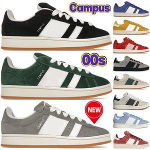 Luxury designer shoes Campus 00s Suede casual Sneakers Dark Green Cloud Black Grey White Semi Lucid Blue Spice Yellow Ambient Sky low mens women trainers US 5-11